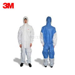 3M 4535 带帽连体防护服透气背部 白色 XL码；4535-XL