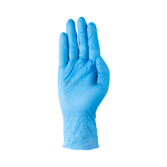 麦迪康(Medicom)  一次性检查手套 丁腈,无粉,9寸,指麻,4.5g蓝色,小号S(100只/盒)；1136B
