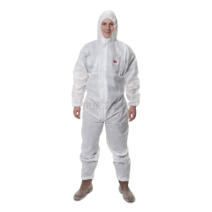 3M  4515 白色带帽连体防护服；4515-XL