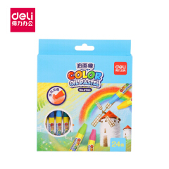 得力(deli) 油画棒-24色(混)(24支/盒);6963混