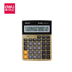得力(deli) 语音计算器(金色);1542A金
