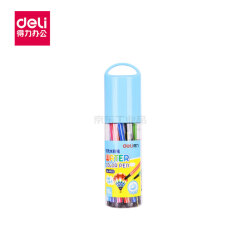 得力(deli) 水彩笔(混)(18色/筒);6953