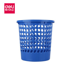 得力(deli) 9556圆形纸篓(蓝);9556蓝