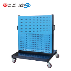 信高 移动型双面物料整理架(2方孔2百叶);KM-2222