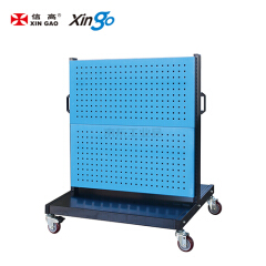 信高 移动型双面物料整理架(4方孔);KM-2240